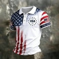 thumbnail image 2 of Hearthz 1776-2026 250 Anniversary USA Golf Polos for Men We the People 4th of July Golf Polo Shirts for Men Short Sleeve Freedom Shirt, 2 of 6