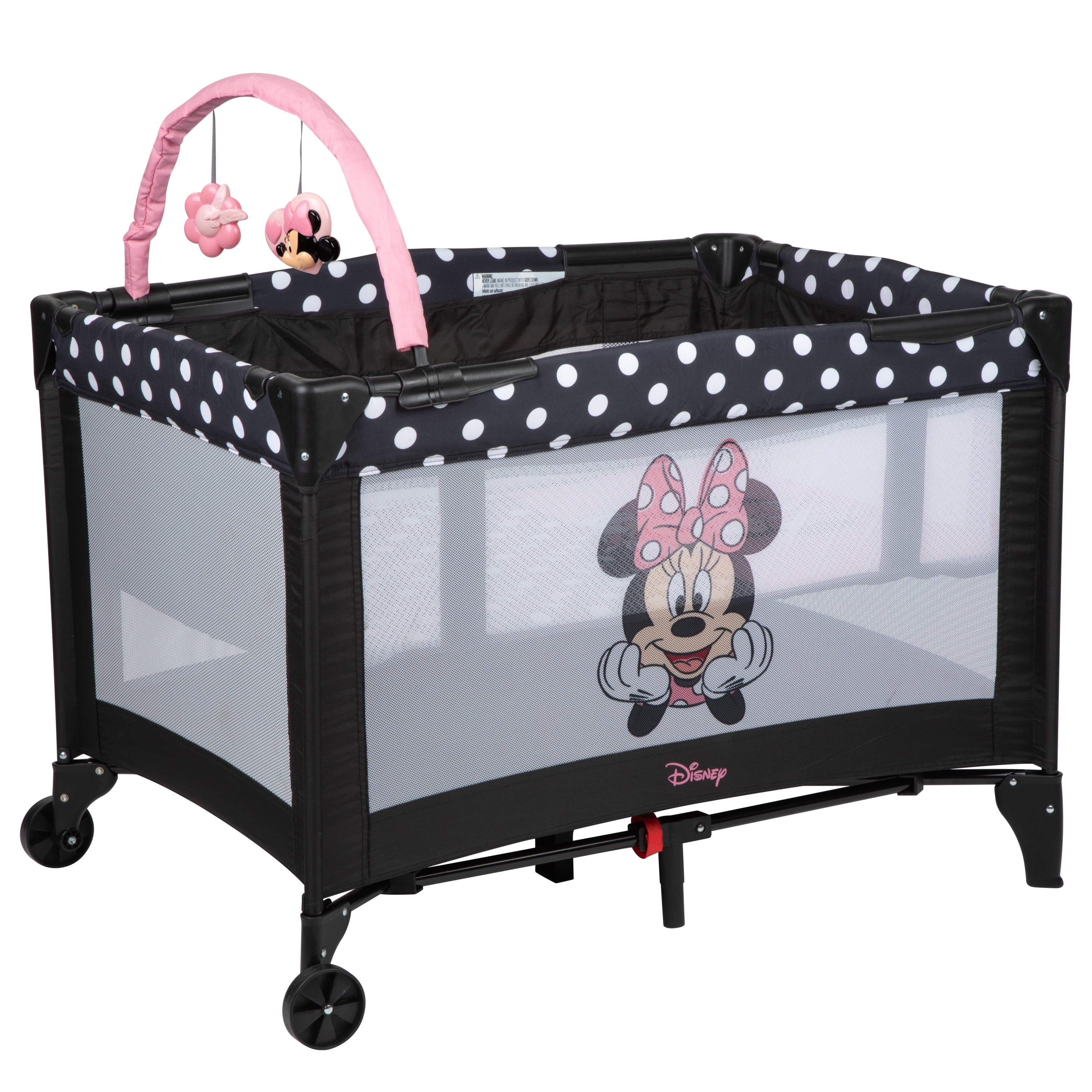 Playard Minnie Mouse Baby Infant Bassinet Safety Play Pen Craddle Changing Table 