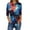 Blue, variant on Yongcuo Independence Day Women's Patriotic American Flag Print Long Sleeve Casual T-Shirt Stars and Stripes Design, Comfortable Fit Watermelon Red XL