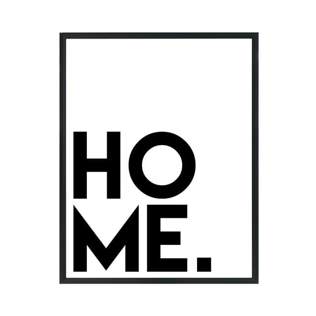 Cuadro 11X14 Mate Home 1