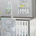 thumbnail image 2 of Vinyl Wall Art Decal Girls Custom Name - ’Emma’ Custom Text Name - 12" x 26" - Girls Bedroom Vinyl Wall Decals - Cute Wall Art Decals for Baby Girl Nursery Room Decor (12" x 26"; White Text), 2 of 5