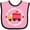 Pink and Black, variant on Inktastic Grandma Loves Me Valentine Truck Kids Boys or Girls Baby Bib