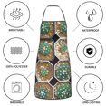 thumbnail image 6 of Pofeuu Cactus Garden Print Aprons with Pockets, Cute Aprons for Kitchen, Cooking, Server, Barber, Chef Apron, 6 of 7