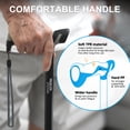 thumbnail image 6 of Healthbazaar Adjustable Folding Tripod Cane for Seniors, Black, Foldable, 6 of 7