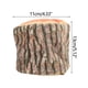 thumbnail image 2 of Caja de pañuelos de tambor de tocón artificial | Diseño de cilindro de textura de anillo de árbol | Soporte de papel para rollo de troncos simulado | Cierre de cremallera | Decorativo para Coche, 2 of 7