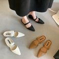 thumbnail image 2 of Bailamos 2023, nuevas zapatillas para mujer, sandalias casuales suaves para mujer, moda, punta puntiaguda, zapatos de mujer sin cordones, 2 of 5