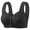 Black, variant on Bras for Older Women 2025 Front Closure Bra Cotton Bra Full Coverage Comfortable Bra No Underwire Plus Size Bra Wireless Bras for Women