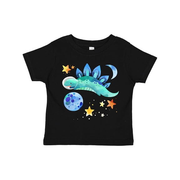 Inktastic Stegosaurus Space Dinosaur with Stars and Planet Boys or Girls Toddler T-Shirt