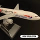 thumbnail image 4 of Réplica de avión de metal a escala 1:400, 15 cm, modelo de avión Boeing Airbus B777 británico, juguete de decoración para habitación de niños, 157.UK concorde, 4 of 6
