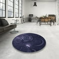 thumbnail image 3 of Ahgly Company Indoor Rectangle Patterned Deep Periwinkle Purple Area Rugs, 7' x 9', 3 of 6