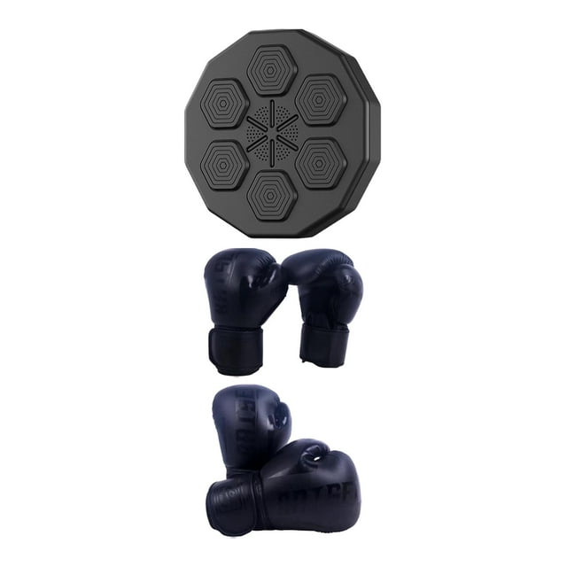 Music Boxing Machine Electronic Wall Target Punching Pad LED iluminado inteligente Guante para adultos y Zulema entrenador de boxeo