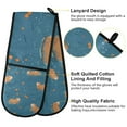 thumbnail image 2 of Yayeee Double Oven Mitt Kitchen Heat Resistant Baking 35" x7" Quilted Glove, Capybaras Swimming, 2 of 6