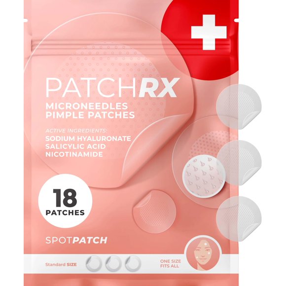 Microaguja Pimple Patch PatchRx (paquete de 18), hidrocoloide
