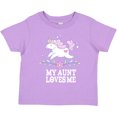 thumbnail image 3 of Inktastic My Aunt Loves Me Unicorn Girls Toddler T-Shirt, 3 of 5