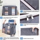 thumbnail image 4 of Paquete de 4 Bolsas de Almacenamiento de Ropa, Bolsa de Almacenamiento Grande Debajo de la Cama de 60 * 43 * 35 cm, Gran Capacidad, Plegable, para Edredón, Ropa, Almohada, con Ventana y Asas Ref, 4 of 5