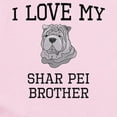 thumbnail image 2 of CafePress - I Love My Shar Pei Brother Body Suit - Baby Light Bodysuit, Size Newborn - 24 Months, 2 of 4