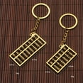 thumbnail image 2 of unbranded 3pcs Keyholder Abacus Key Chain Zinc Alloy Golden for Daily Use, 2 of 6