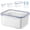 Blue-L, variant on KANOHENO Food Storage Box - Clear Plastic Berry Basket for Fridge w/ Removable Lid ,Ventilated Double-Layer Drainage Design,Fruit & Vegetable Storage Containers for Indoor/Outdoor Use