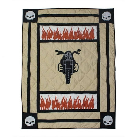 Patch Magic Bike Cotton Crib Quilt