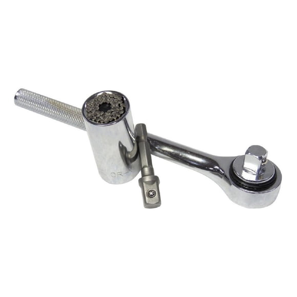 Herramienta Matraca Kingsman 300326 Dado Hexagonal Universal 1/4-3/4in 3 Pzs gris