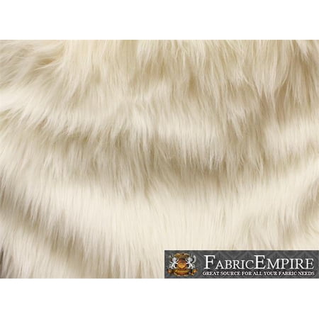 Faux Fur Fabric Long Pile Monkey Shaggy Ivory 60 Wide Sold By