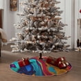 thumbnail image 4 of Sikiie Colorful Abstract Swirls Christmas Tree Skirt, Christmas Tree Decorations, Christmas Decor, Tree Mat Decoration(30-48IN)-30", 4 of 6