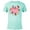 Celadon Snow Heather, variant on Princess Heart Flowers Friends & Family Birthday Crew - Short Sleeve Cotton T-Shirt for Adults - Customized-Athletic Heather