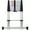 Silver#2, variant on 12.5FT Telescopic Ladder Aluminum Ladder with Non-Slip Feet and Stable Hook, Slow Down Safety Function With Stabilizer Portable Extension Ladder for Household and Outdoor Working, 330lb Capacity Blac