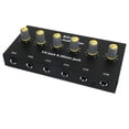 thumbnail image 1 of 6 Channel Audio Mixer Headphone Microphone Mic Amplifier Hub Distributor 6.35mm Jack 1/4 TRS Amplifier, 1 of 5