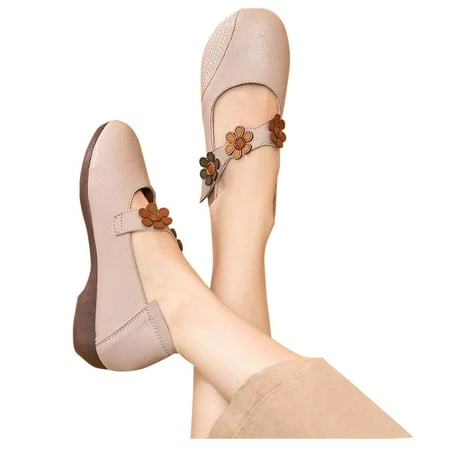 

WOXINDA Women Shoes Flat Shoes Slip On Leather Shoes Ladies Casual Shoes For Women Shoes