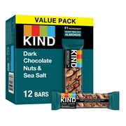 KIND, Gluten Free Dark Chocolate Nuts & Sea Salt Snack Bars, Value Pack, 1.4 oz, 12 Count