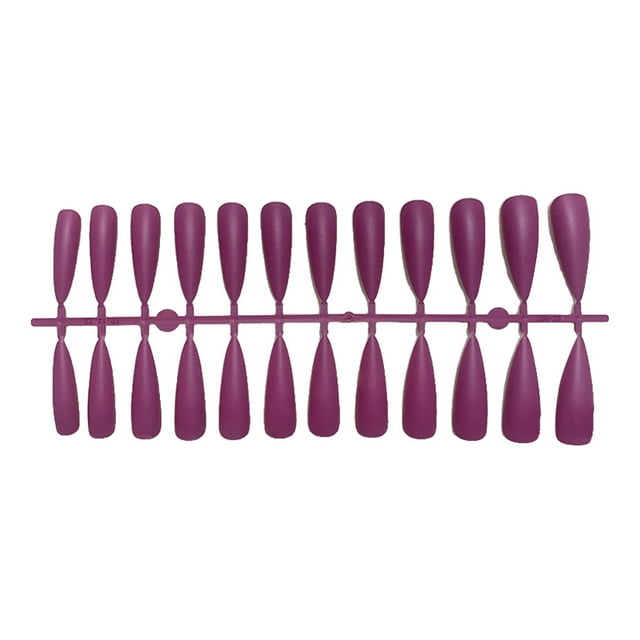 Soidarity Tabletas para mejorar las uñas Diseño de puntos elegantes Uña falsa Aspecto resistente a los arañazos Puntas de manicura JM-12Rose Red Purple Type3 NO3 Soidarity CE012053-12