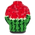 thumbnail image 3 of SCRAWLGOD Watermelon Women's Hoodies Pullover Oversized Sweaters for Women Trendy Long Sleeve Womens Hoodies Graphic Design Size 2XS Loose Sportswear Hoodie Women, 3 of 6