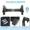 thumbnail image 5 of Under Desk Footstool, Step Stool, Height Adjustable for Home Office Car Footstool, 5 of 6