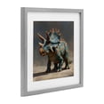 thumbnail image 2 of Stupell Industries Contemporary Horned Triceratops at Sunrise Gray Framed Print Under Glass, 16 x 16, by Wumples, 2 of 8