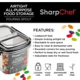 thumbnail image 2 of SharpChef Airtight Food Storage Container with Dispenser & Date Indicator, Easy locking lids, Kitchen Pantry Organization and Storage, BPA-Free, 2 of 5