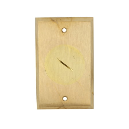 Lew Electric Rrp 1 Floor Box Plate Assembly Single Gang Brass