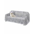 thumbnail image 2 of Animal Leather Couch Cover Sofa Covers 3 Cushion Sectional Couch, Vintage Animal Textures Minimalist Gray Washable Sofa Covers Slipcover Sectional Sofa Cover, Furniture Protector 71"x150", 2 of 9