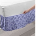 thumbnail image 2 of Modern Bed Skirt, Pattern of Irregular Geometric Silhouettes, Elastic Bedskirt Dust Ruffle Wrap Around for Bedding Decor, 4 Sizes, Ceil Blue Lavender Blue, by Ambesonne, 2 of 2