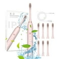 thumbnail image 1 of Xihbxyly Cepillo de Dientes Eléctrico, 6 Modos de Limpieza, 8 Cabezales de Repuesto, Eliminación Profunda de Manchas, Resistencia Al Agua Ipx7, Recargable Por Usb, Batería de Larga Duración, Ideal pa, 1 of 6