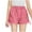 Pink, variant on ZyeKqe Baby Clothes Toddler Girls Cotton Shorts High Waisted Casual Shorts Side Drawstring Loose Fitted Shorts