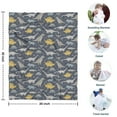 thumbnail image 4 of DarkGray Cartoon Dinosaurs Pattern Blanket,Comfortable Soft Flannel Throw Blanket,All Season,Warm Lightweight Blankets for Sofa Bed Couch Living Room Chair,30"x40", 4 of 4