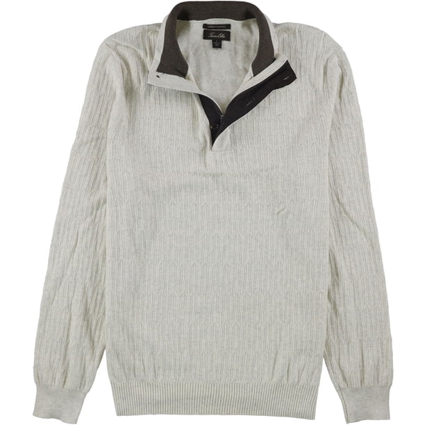 Suéter de cuello alto texturizado Tasso Elba para hombre color blanco roto XXX-Large
