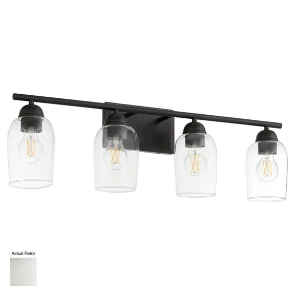 Quorum International 5112-4 Lacy 4 Light 30" Wide Vanity Light - Nickel