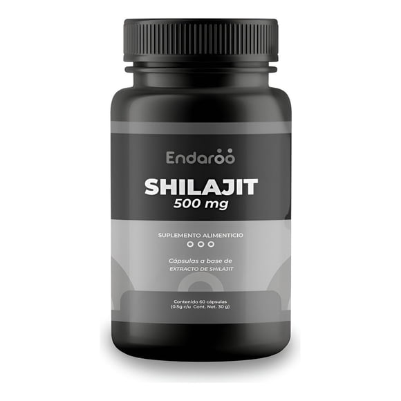 ENDAROO Shilajit 60 Capsulas | Suplemento Alimenticio | 100% Natural Sin Aditivos | 60 Capsulas