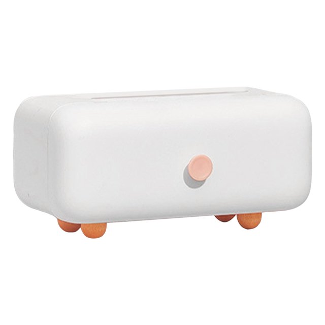 Titular De La Caja De Pañuelos Cubierta De La Caja De Papel De Pañuelos Faciales Para La Decoración De La Cocina Del Hogar Blanco Sunnimix Cubierta de papel de seda