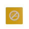 thumbnail image 1 of FixtureDisplays® 4.7 x4.7 Inch NO SMOKING Sign Sticker Business Store Window Decal 20825-No Smoking-YELLOW, 1 of 1