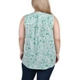thumbnail image 3 of NY Collection Women's Plus Size Sleeveless Pintucked Blouse, 3 of 4