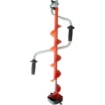 THUNDERBAY Hand Ice Fishing Auger with Dual Curved Blades, 4-8 Inch