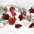thumbnail image 1 of Christmas Green Flocking Christmas Ball Decoration Pendant Christmas Tree Decorations Red And Orange Mixed Suit Alien, 1 of 3